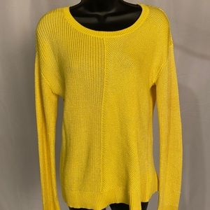 Part of BOGO Buy 1 get 1 free Calvin Klein yellow heavy knit sweater